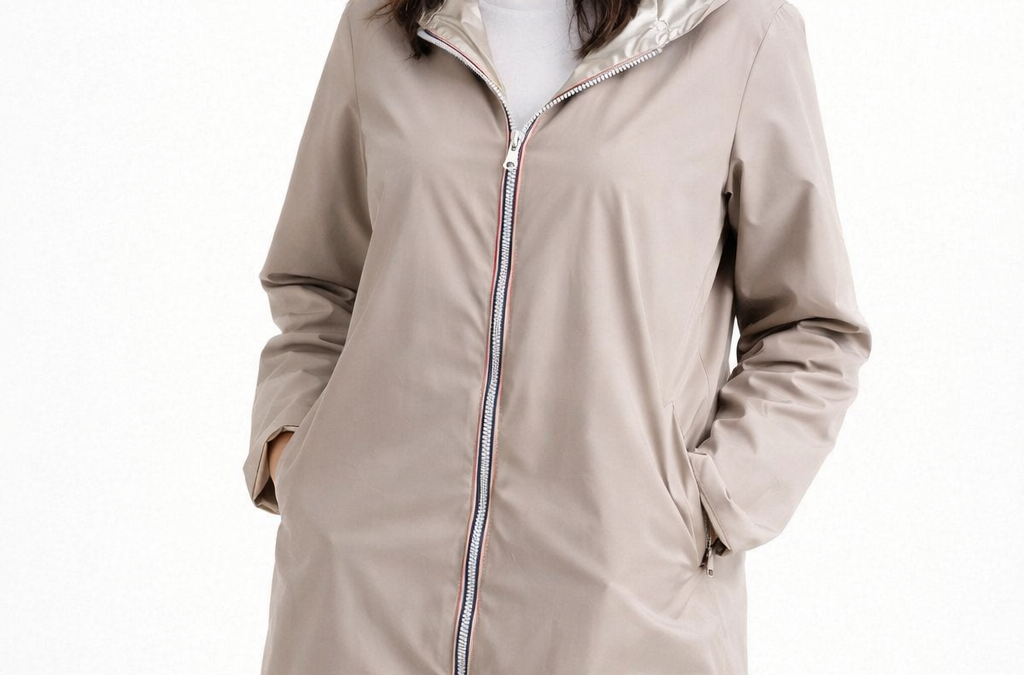 Imperméable métallisé femme Laura Jo réversible - vue d'ensemble