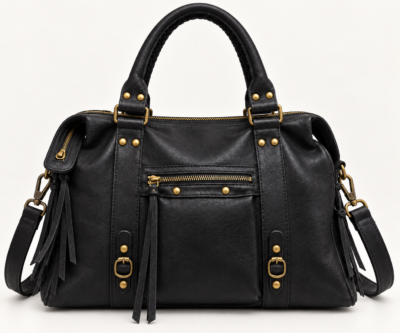 SAC EN CUIR – GRAND FORMAT NOIR