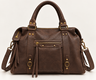 SAC EN CUIR – GRAND FORMAT MARRON