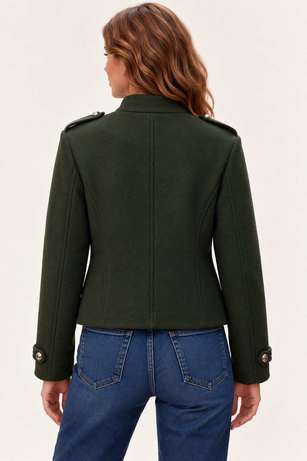 Veste courte esprit officier Kaki – Image 3