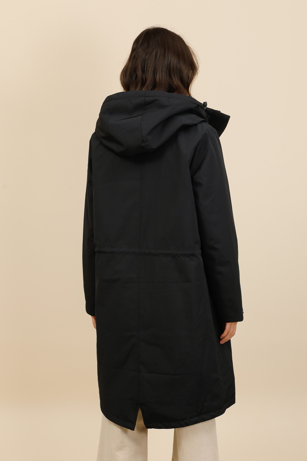 MPERMÉABLE LONG LAURA JO – DOUBLURE FOURRURE NOIR – Image 4